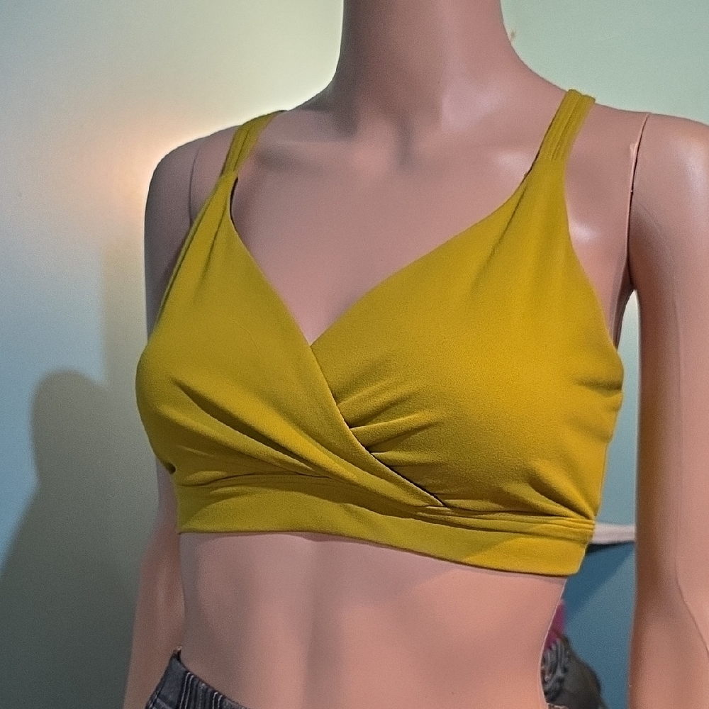 Yellow Wrap Bralette